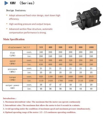 खरीदें 627ml/R KMV 40mpa पार्कर हाई स्पीड हाइड्रोलिक ड्राइव व्हील मोटर online manufacture